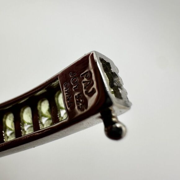 NWT Green/Gray Jadeite, Peridot bracelet with sterling silver hardware! - Picture 5 of 12